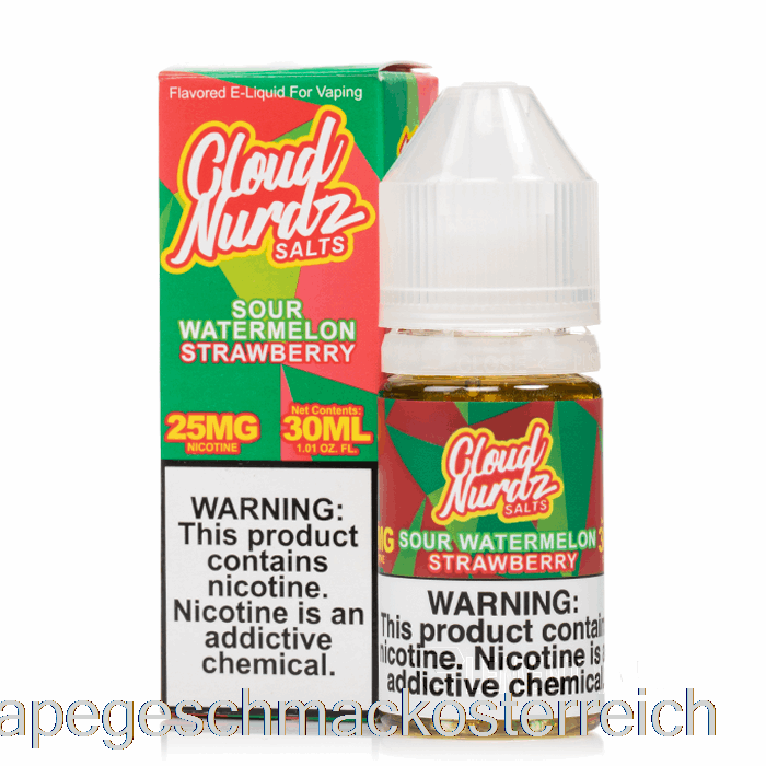 Saure Wassermelone-Erdbeere – Cloud-Nurdz-Salze – 30 Ml, 50 Mg Vape-Geschmack